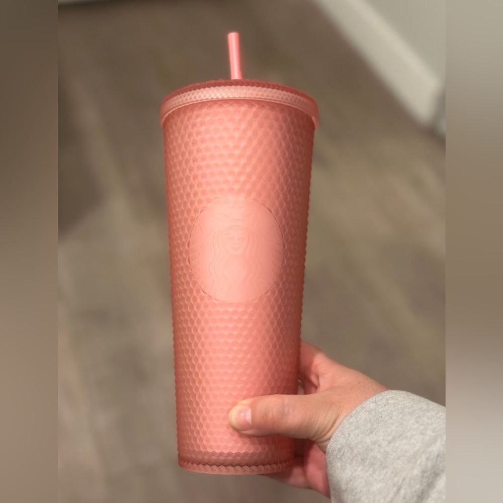 Starbucks Valentine matte pink studded tumbler 2022